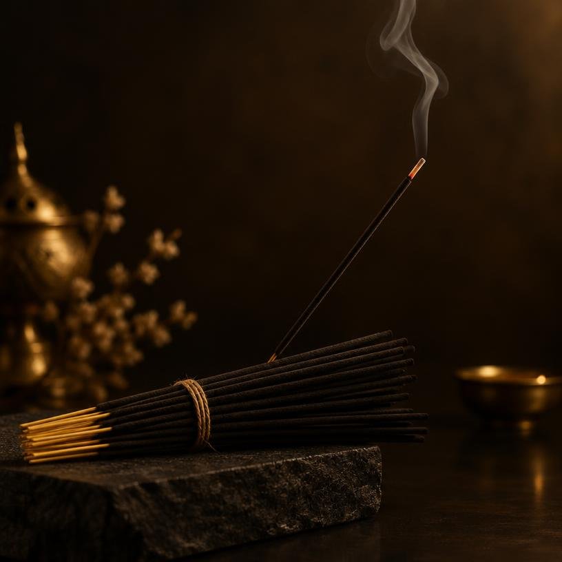 Indian agarbathi incense sticks