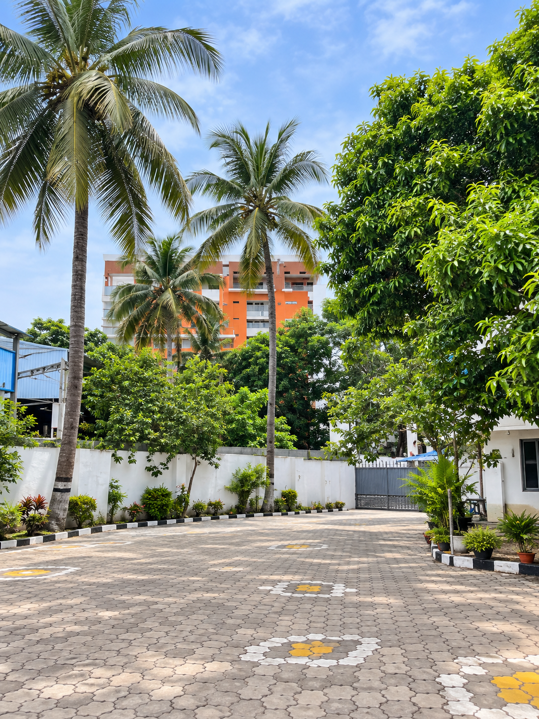 Internal lane of the manufacturing campus